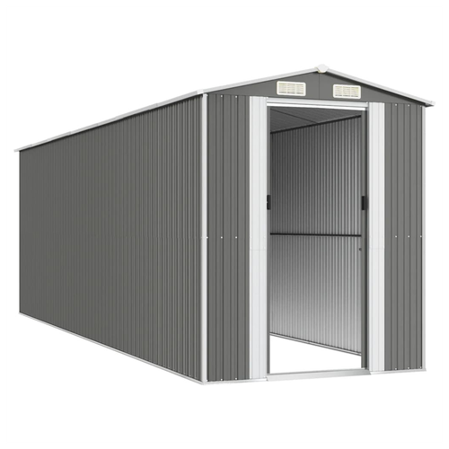 vidaXL Garden Shed Green 192x108x223 cm Galvanised Steel - Garden Shed from vidaXL