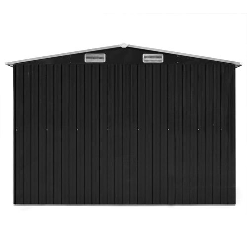 vidaXL Garden Shed Anthracite 257x990x181 cm Galvanised steel - Garden Shed from vidaXL
