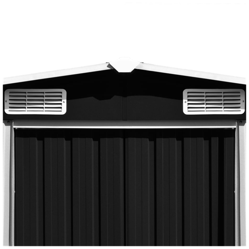 vidaXL Garden Shed Anthracite 257x990x181 cm Galvanised steel - Garden Shed from vidaXL