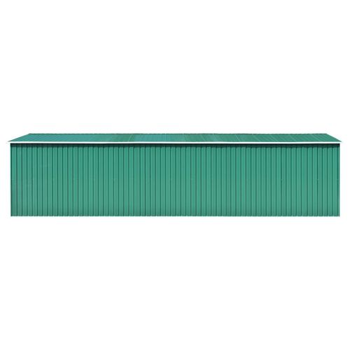vidaXL Garden Shed Green 257x779x181 cm Galvanised steel - Garden Shed from vidaXL