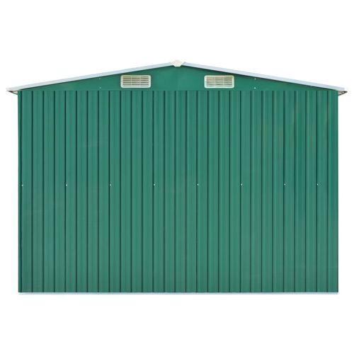 vidaXL Garden Shed Green 257x779x181 cm Galvanised steel - Garden Shed from vidaXL