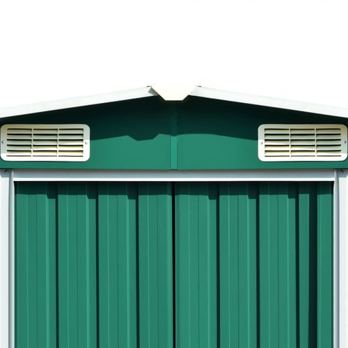vidaXL Garden Shed Green 257x779x181 cm Galvanised steel - Garden Shed from vidaXL