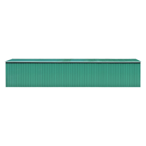 vidaXL Garden Shed Green 257x990x181 cm Galvanised steel - Garden Shed from vidaXL