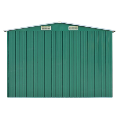 vidaXL Garden Shed Green 257x990x181 cm Galvanised steel - Garden Shed from vidaXL