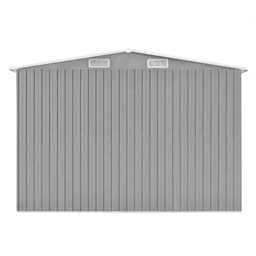 vidaXL Garden Shed Grey 257x990x181 cm Galvanised steel - Garden Shed from vidaXL