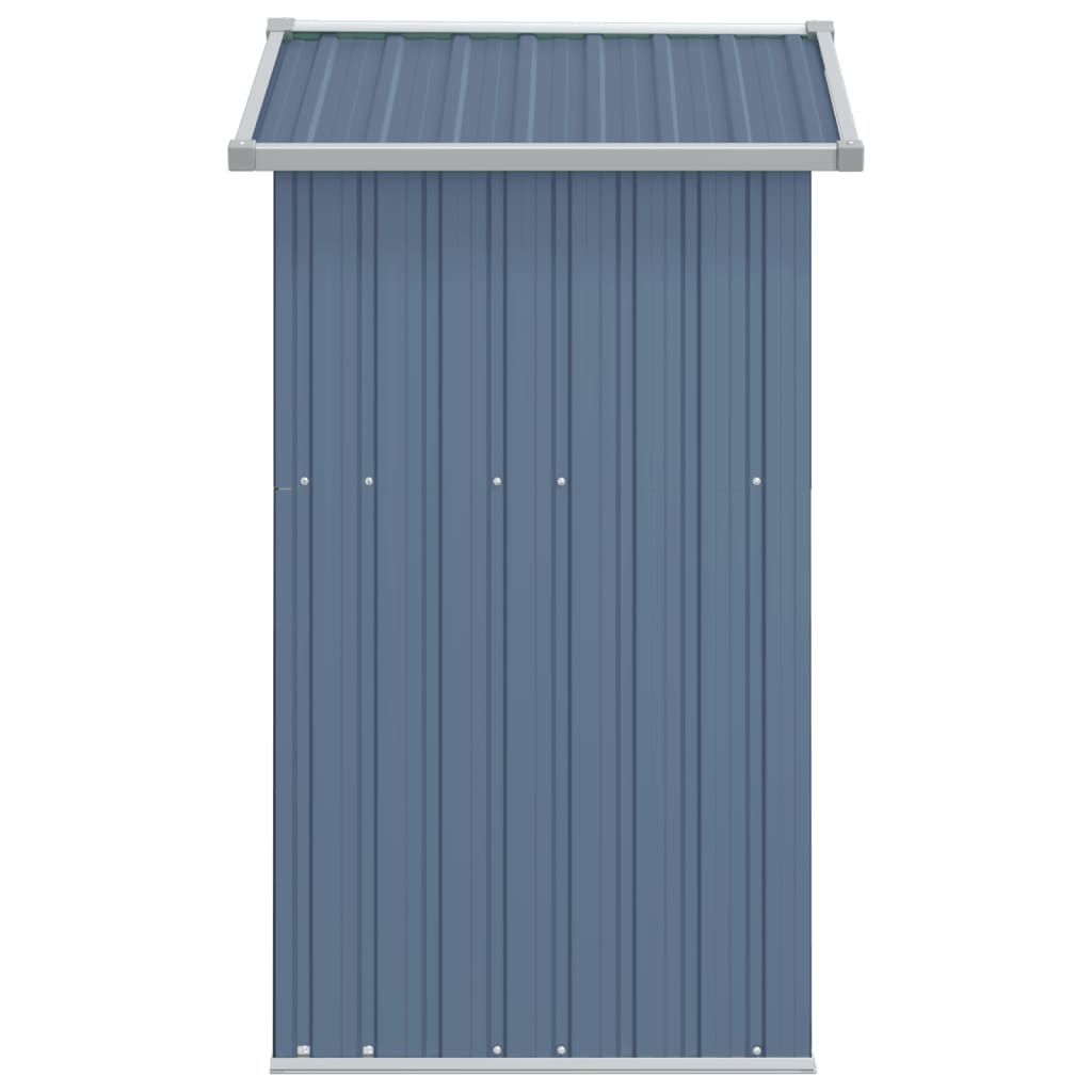 vidaXL Garden Shed Green 126x97.5x177 cm Galvanised Steel - Garden Shed from vidaXL