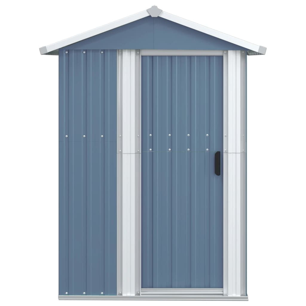 vidaXL Garden Shed Green 126x97.5x177 cm Galvanised Steel - Garden Shed from vidaXL
