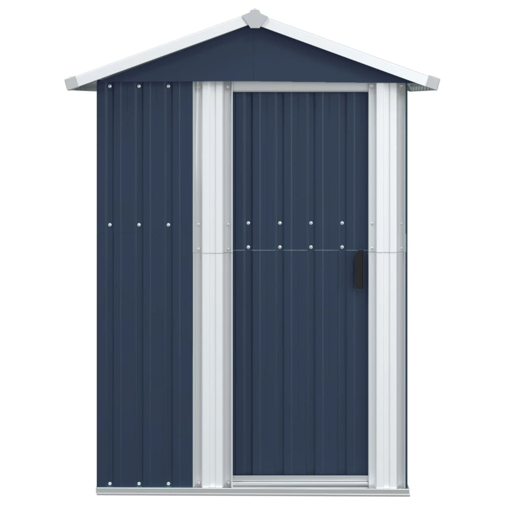 vidaXL Garden Shed Green 126x97.5x177 cm Galvanised Steel - Garden Shed from vidaXL