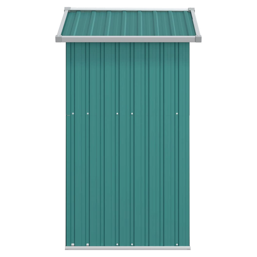 vidaXL Garden Shed Green 126x97.5x177 cm Galvanised Steel - Garden Shed from vidaXL