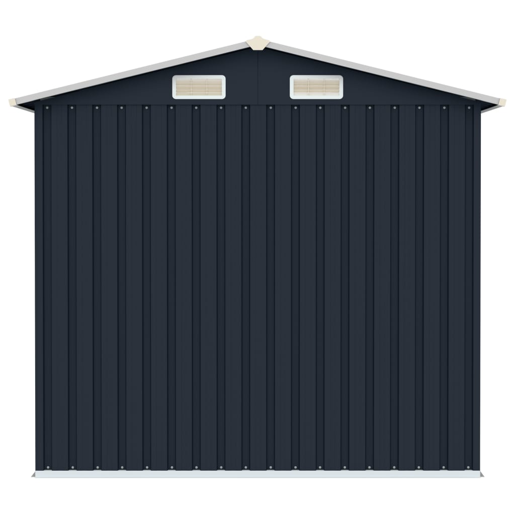 vidaXL Garden Shed Green 205x129x183 cm Galvanised Steel - Garden Shed from vidaXL