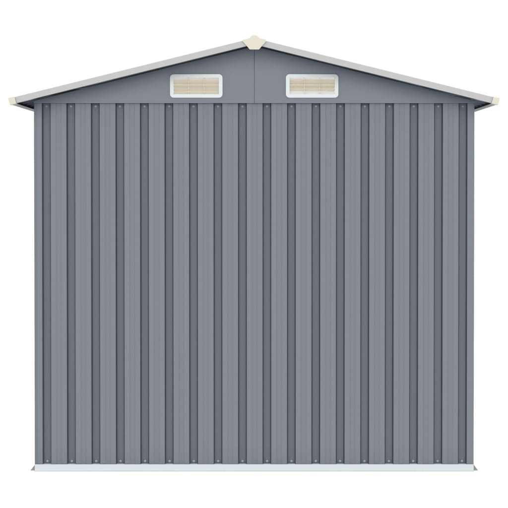 vidaXL Garden Shed Green 205x129x183 cm Galvanised Steel - Garden Shed from vidaXL