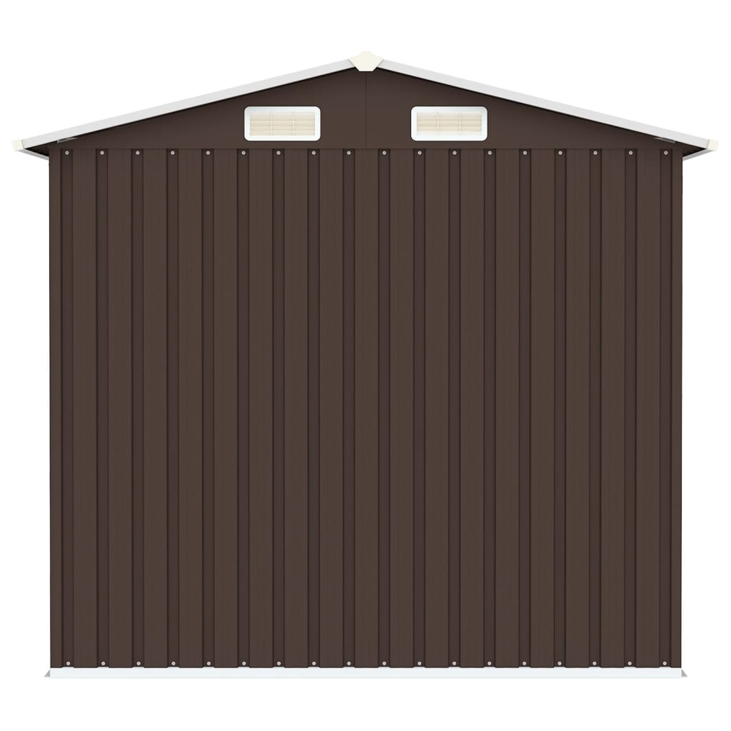 vidaXL Garden Shed Green 205x129x183 cm Galvanised Steel - Garden Shed from vidaXL