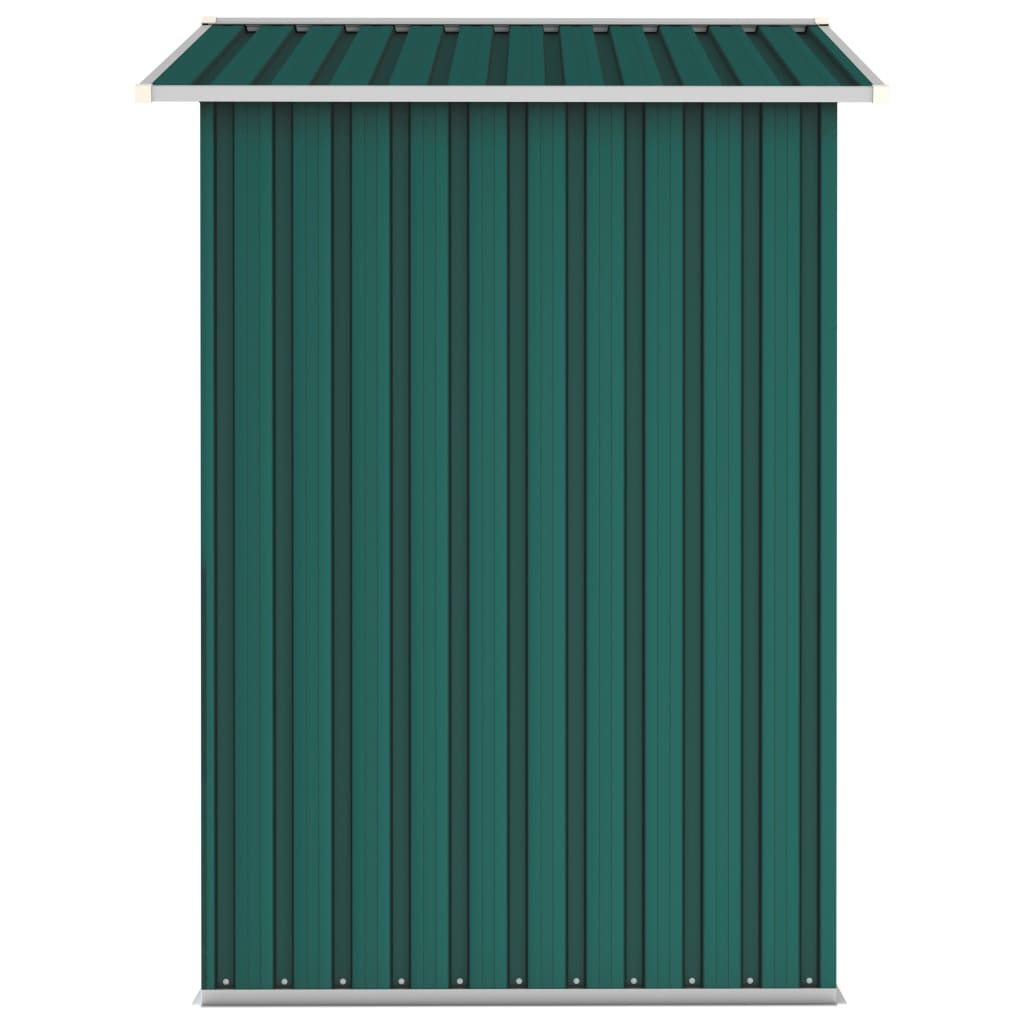 vidaXL Garden Shed Green 205x129x183 cm Galvanised Steel - Garden Shed from vidaXL