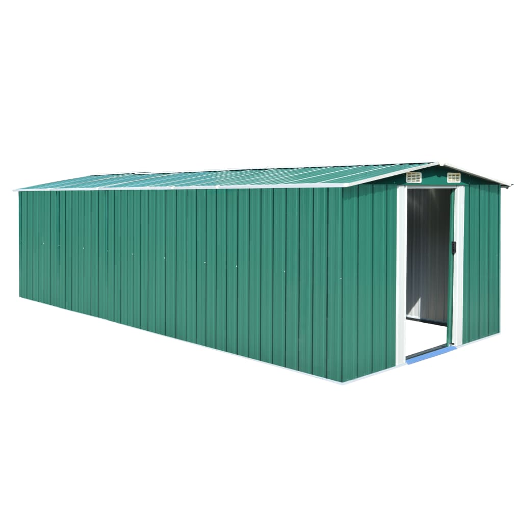 vidaXL Garden Shed 257x298x178 cm Metal Green - Garden Shed from vidaXL