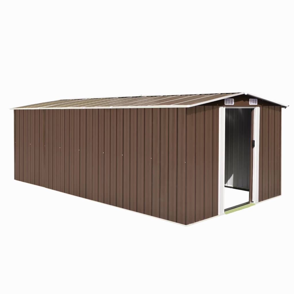 vidaXL Garden Shed 257x298x178 cm Metal Green - Garden Shed from vidaXL