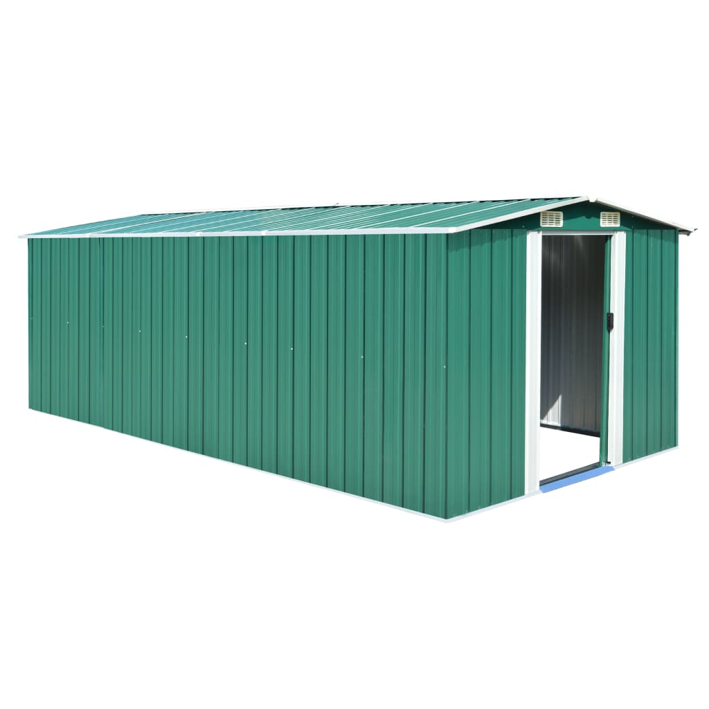 vidaXL Garden Shed 257x298x178 cm Metal Green - Garden Shed from vidaXL