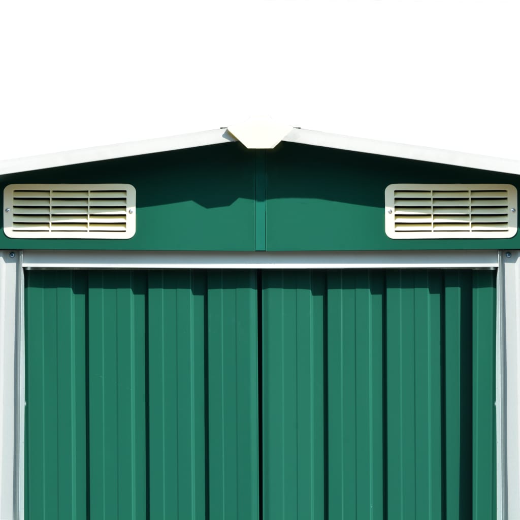 vidaXL Garden Shed 257x298x178 cm Metal Green - Garden Shed from vidaXL