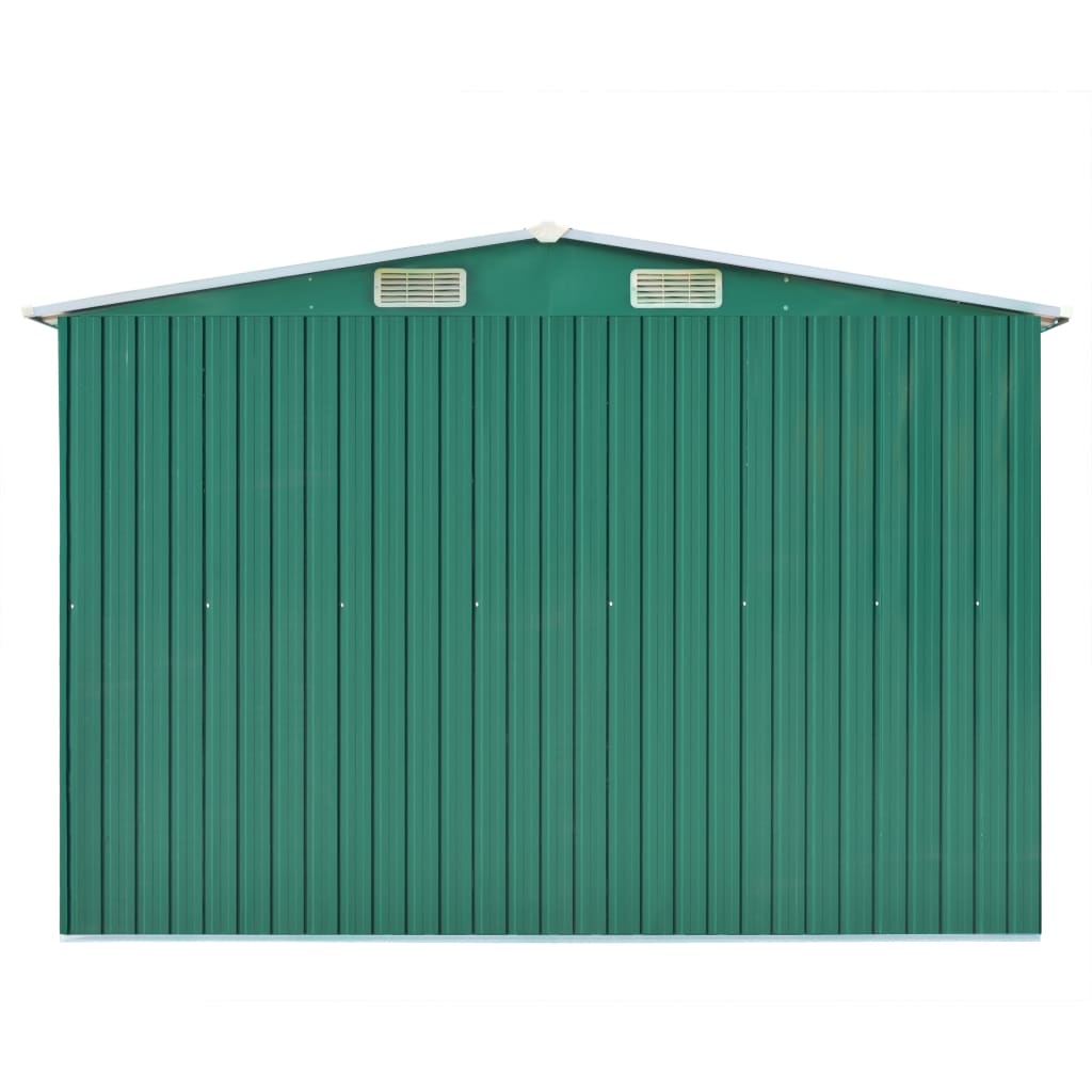 vidaXL Garden Shed 257x298x178 cm Metal Green - Garden Shed from vidaXL