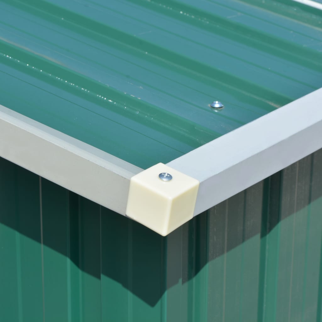 vidaXL Garden Shed 257x298x178 cm Metal Green - Garden Shed from vidaXL