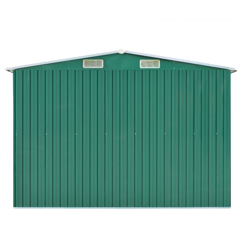 vidaXL Garden Shed 257x298x178 cm Metal Green - Garden Shed from vidaXL
