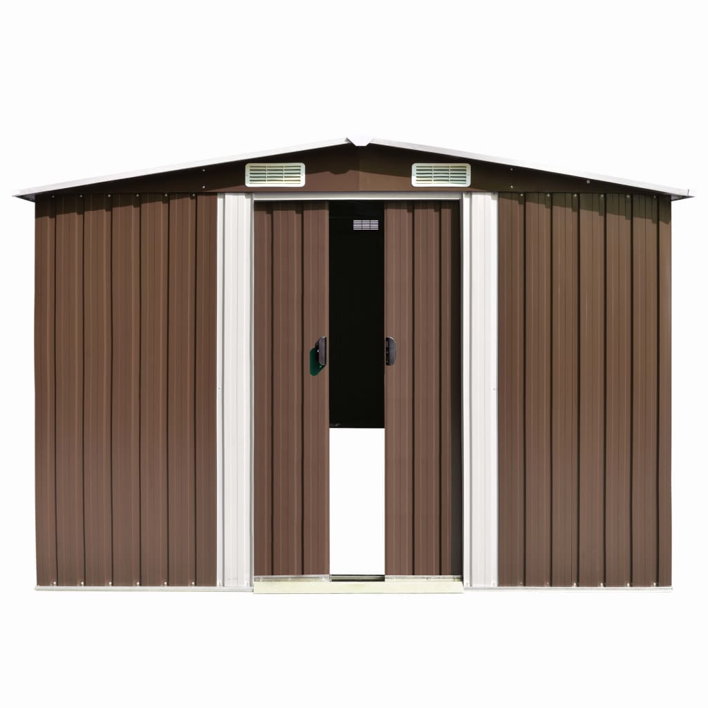 vidaXL Garden Shed 257x298x178 cm Metal Green - Garden Shed from vidaXL