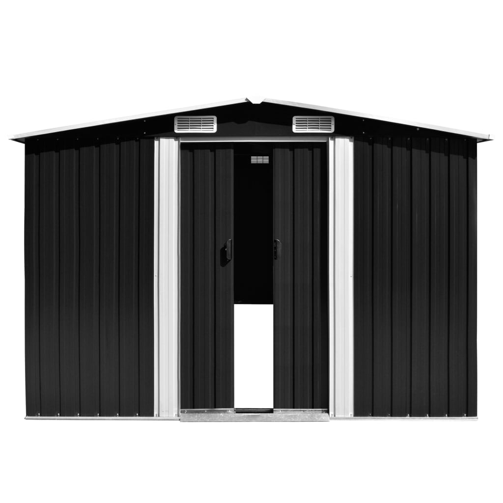 vidaXL Garden Shed 257x298x178 cm Metal Green - Garden Shed from vidaXL