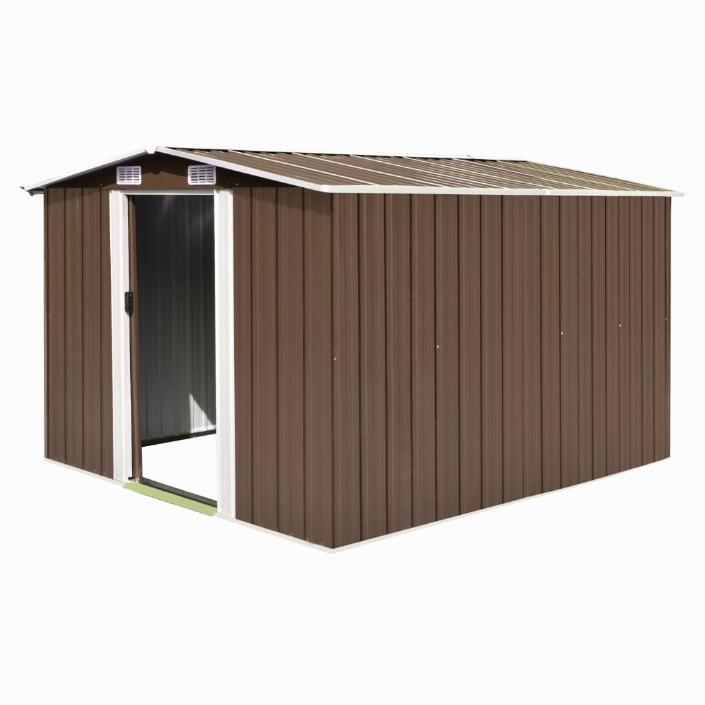 vidaXL Garden Shed 257x298x178 cm Metal Green - Garden Shed from vidaXL