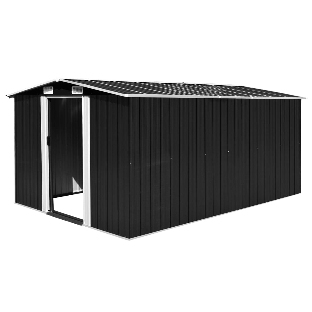 vidaXL Garden Shed 257x298x178 cm Metal Green - Garden Shed from vidaXL