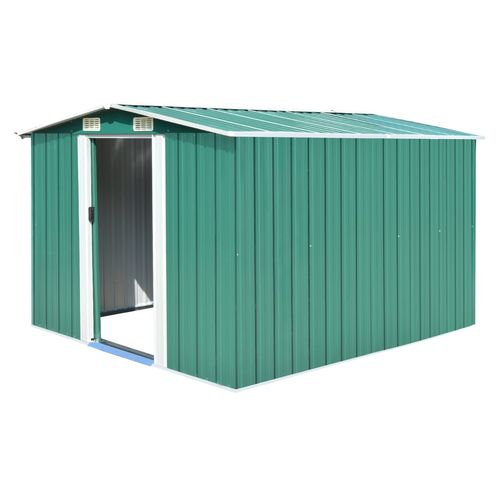 vidaXL Garden Shed 257x298x178 cm Metal Green - Garden Shed from vidaXL