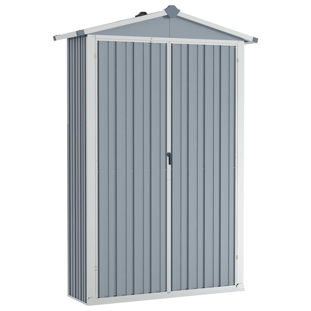 vidaXL Garden Shed Green 116x45x175 cm Galvanised Steel - Garden Shed from vidaXL