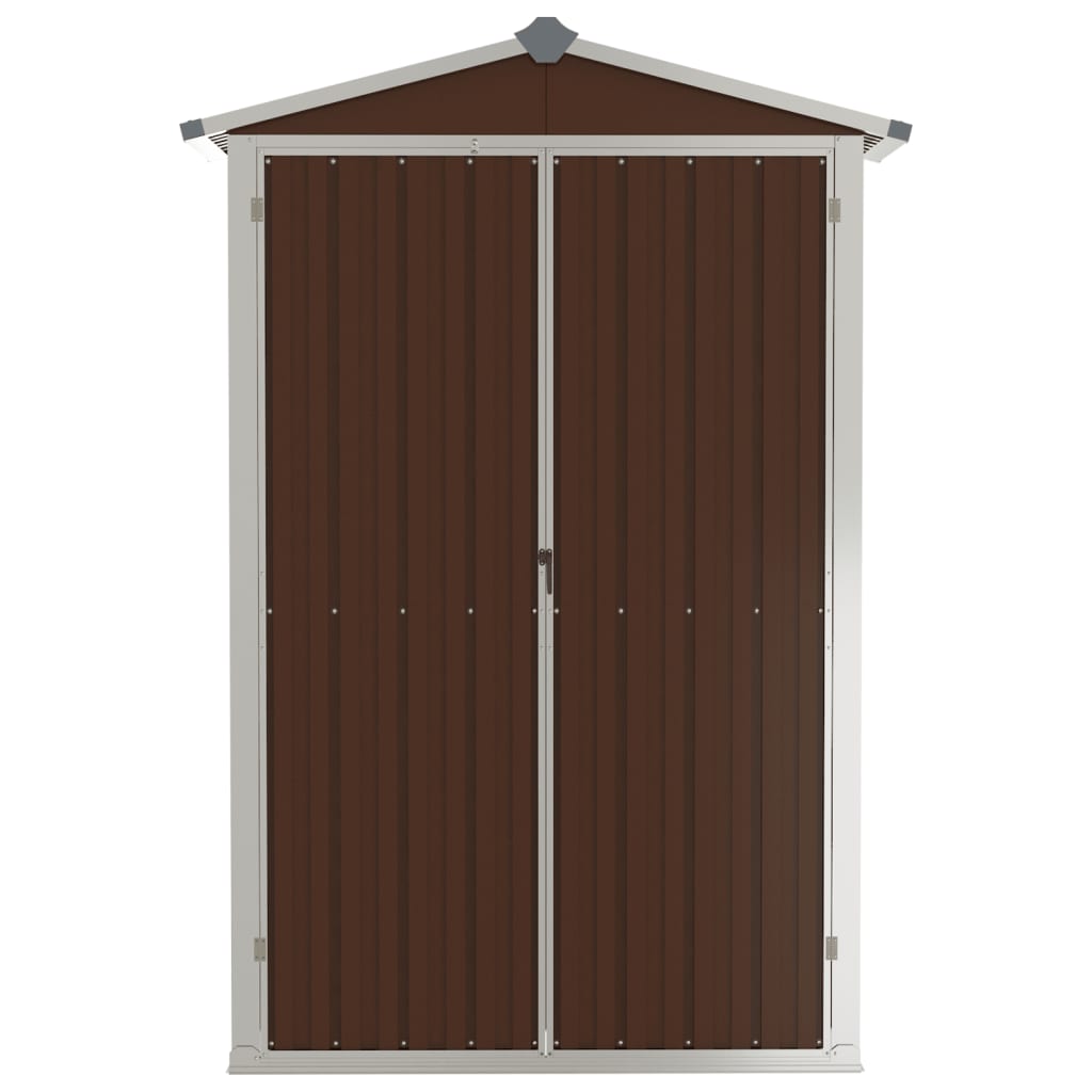 vidaXL Garden Shed Green 116x45x175 cm Galvanised Steel - Garden Shed from vidaXL