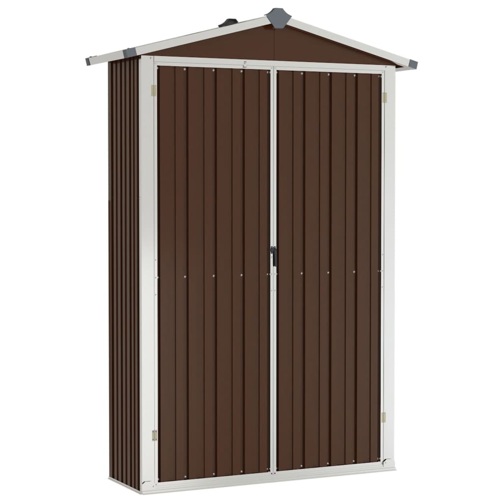 vidaXL Garden Shed Green 116x45x175 cm Galvanised Steel - Garden Shed from vidaXL