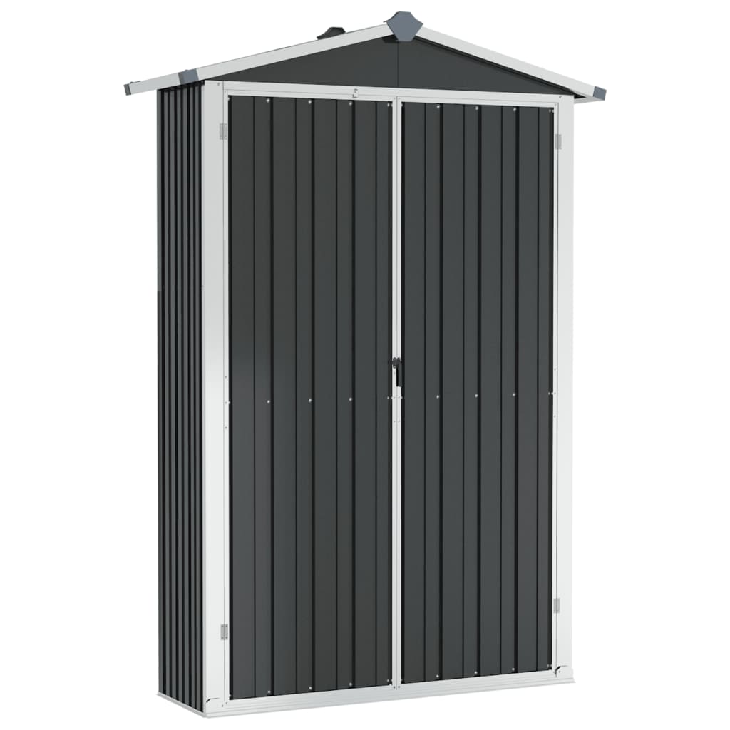 vidaXL Garden Shed Green 116x45x175 cm Galvanised Steel - Garden Shed from vidaXL