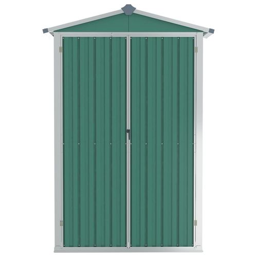 vidaXL Garden Shed Green 116x45x175 cm Galvanised Steel - Garden Shed from vidaXL
