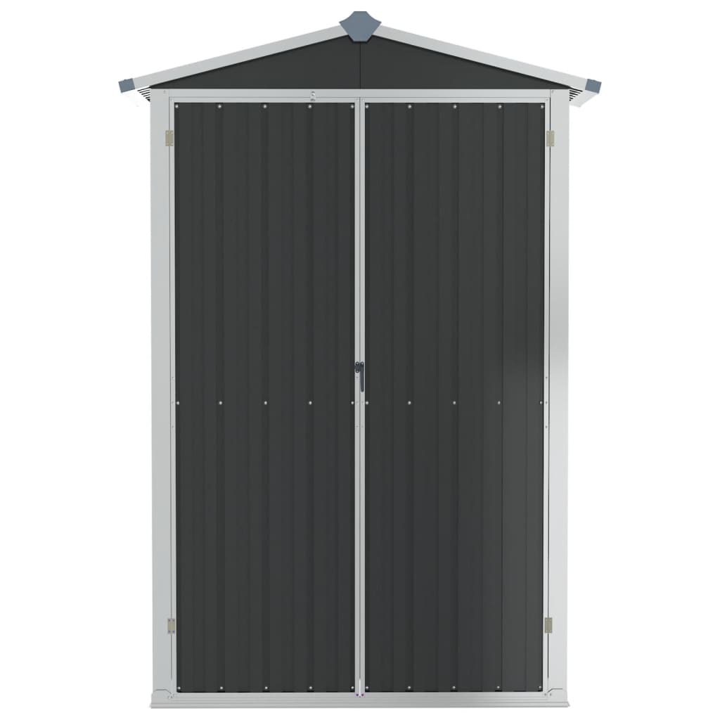 vidaXL Garden Shed Green 116x45x175 cm Galvanised Steel - Garden Shed from vidaXL