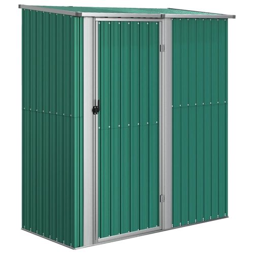 vidaXL Garden Shed Green 180.5x97x209.5 cm Galvanised Steel - Garden Shed from vidaXL