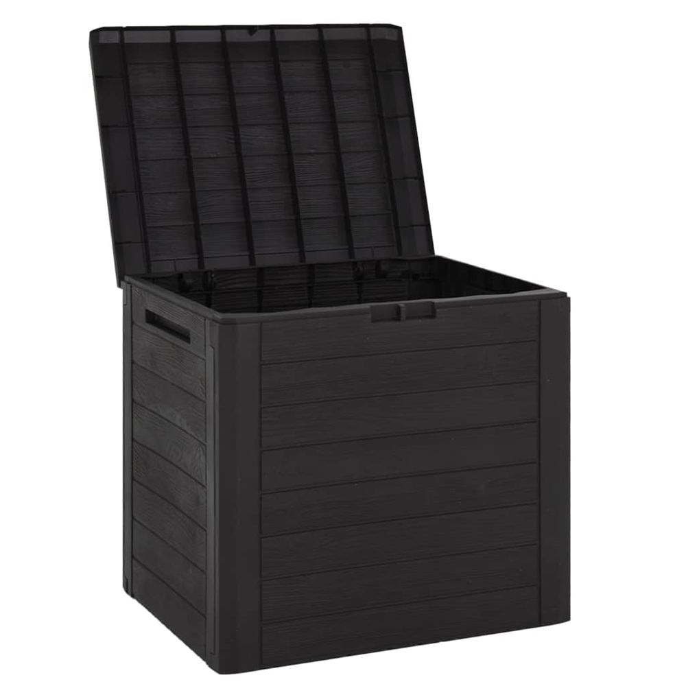 Garden Storage Box Brown vidaXL 58.5x46x55 cm Polypropylene - Garden Storage from vidaXL