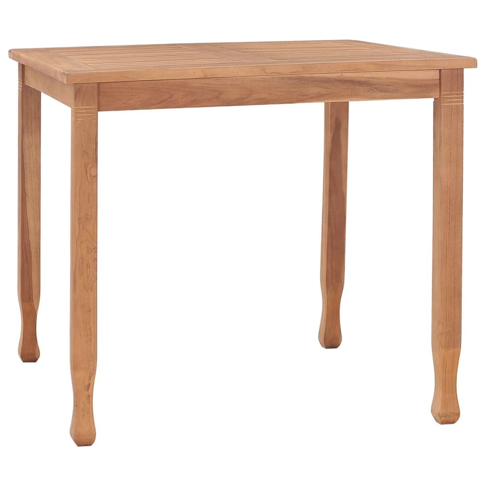 Garden Dining Table vidaXL 85x85x75 cm Solid Teak Wood - Garden Table from vidaXL