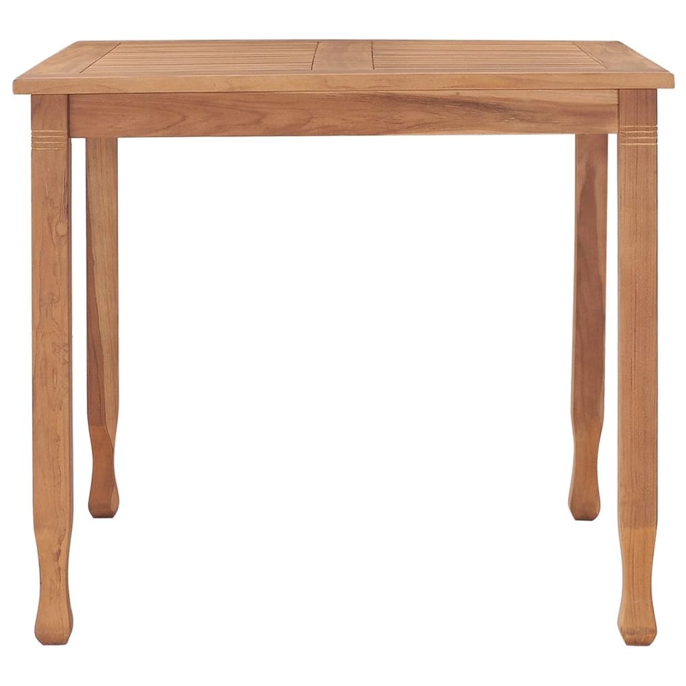 Garden Dining Table vidaXL 85x85x75 cm Solid Teak Wood - Garden Table from vidaXL