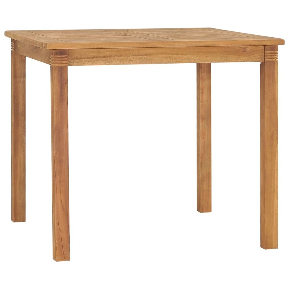 Garden Dining Table vidaXL 85x85x75 cm Solid Teak Wood - Garden Table from vidaXL