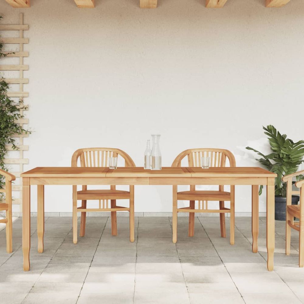 Garden Dining Table vidaXL 200x90x75 cm Solid Wood Teak - Garden Table from vidaXL