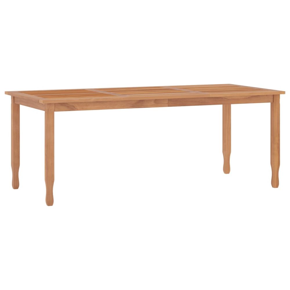 Garden Dining Table vidaXL 200x90x75 cm Solid Wood Teak - Garden Table from vidaXL