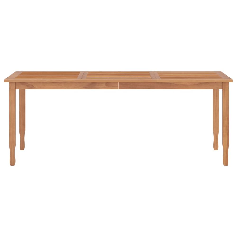 Garden Dining Table vidaXL 200x90x75 cm Solid Wood Teak - Garden Table from vidaXL