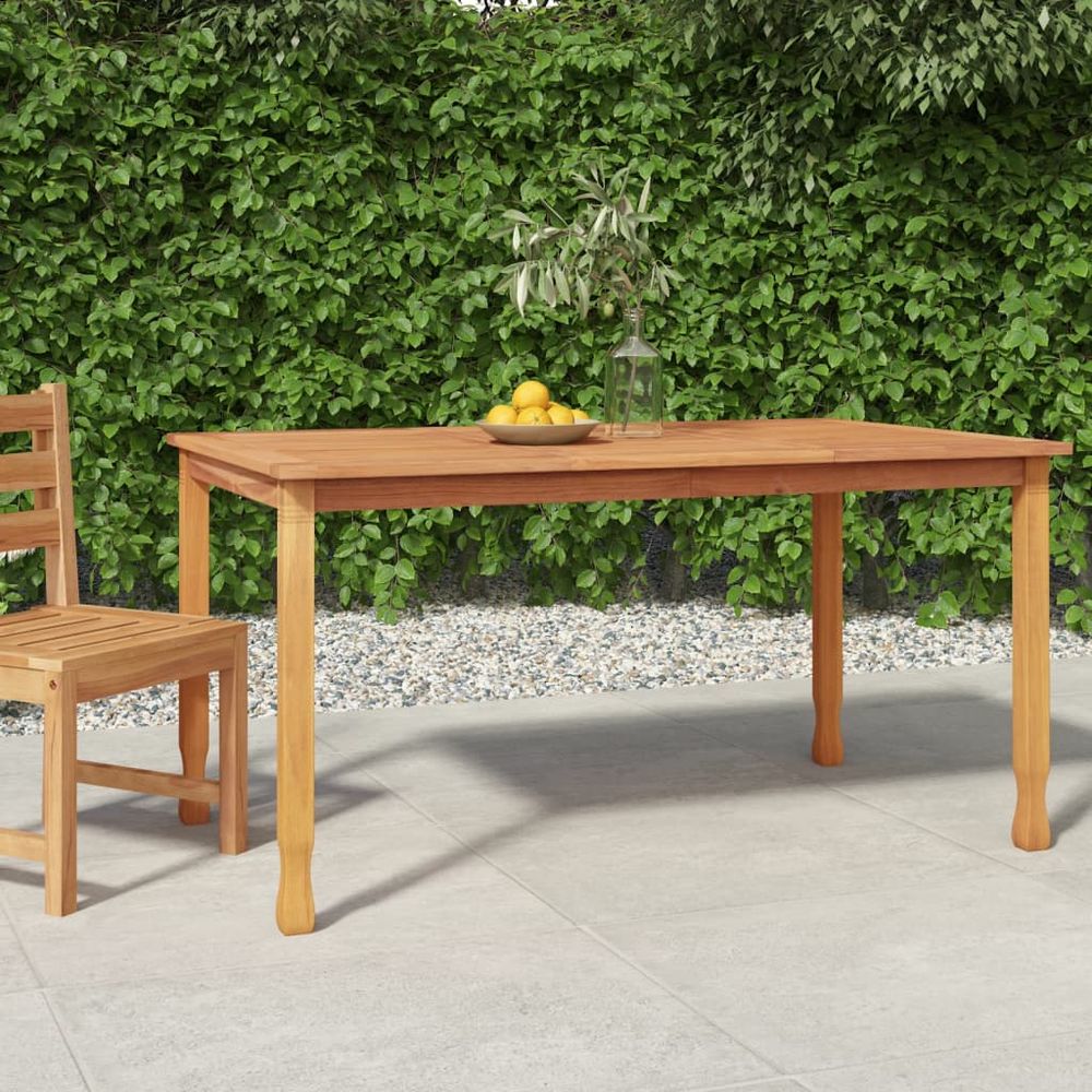 Garden Dining Table vidaXL 200x90x75 cm Solid Wood Teak - Garden Table from vidaXL