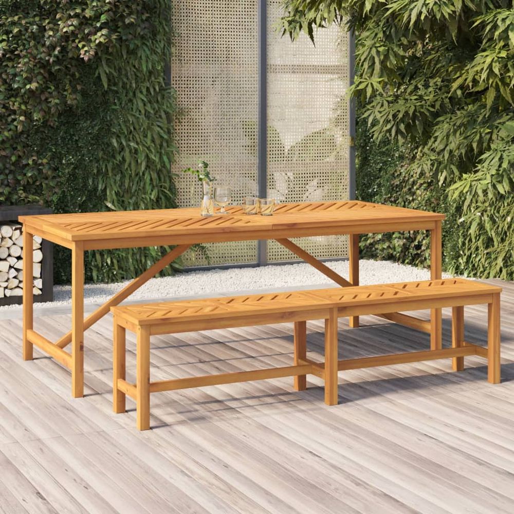 Garden Dining Table vidaXL 90x90x74 cm Solid Wood Acacia - Garden Table from vidaXL