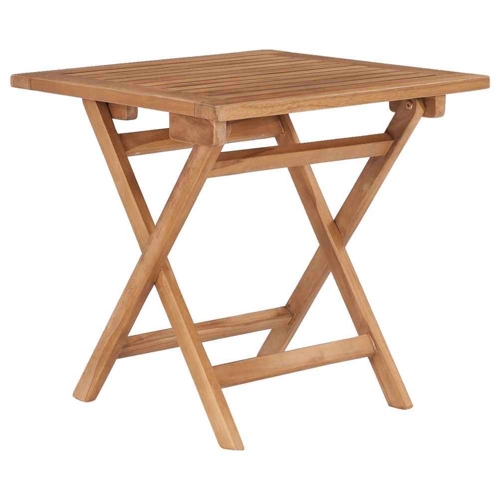 Folding Garden Table vidaXL 45x45x45 cm Solid Teak Wood - Garden Table from vidaXL