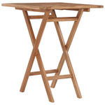 Folding Garden Table vidaXL 60x60x75 cm Solid Teak Wood by vidaXL