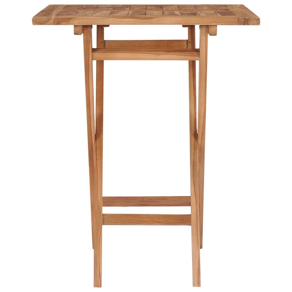 Folding Garden Table vidaXL 60x60x75 cm Solid Teak Wood - Garden Table from vidaXL