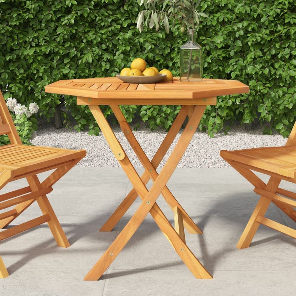 Folding Garden Table vidaXL 85x85x76 cm Solid Teak Wood - Garden Table from vidaXL
