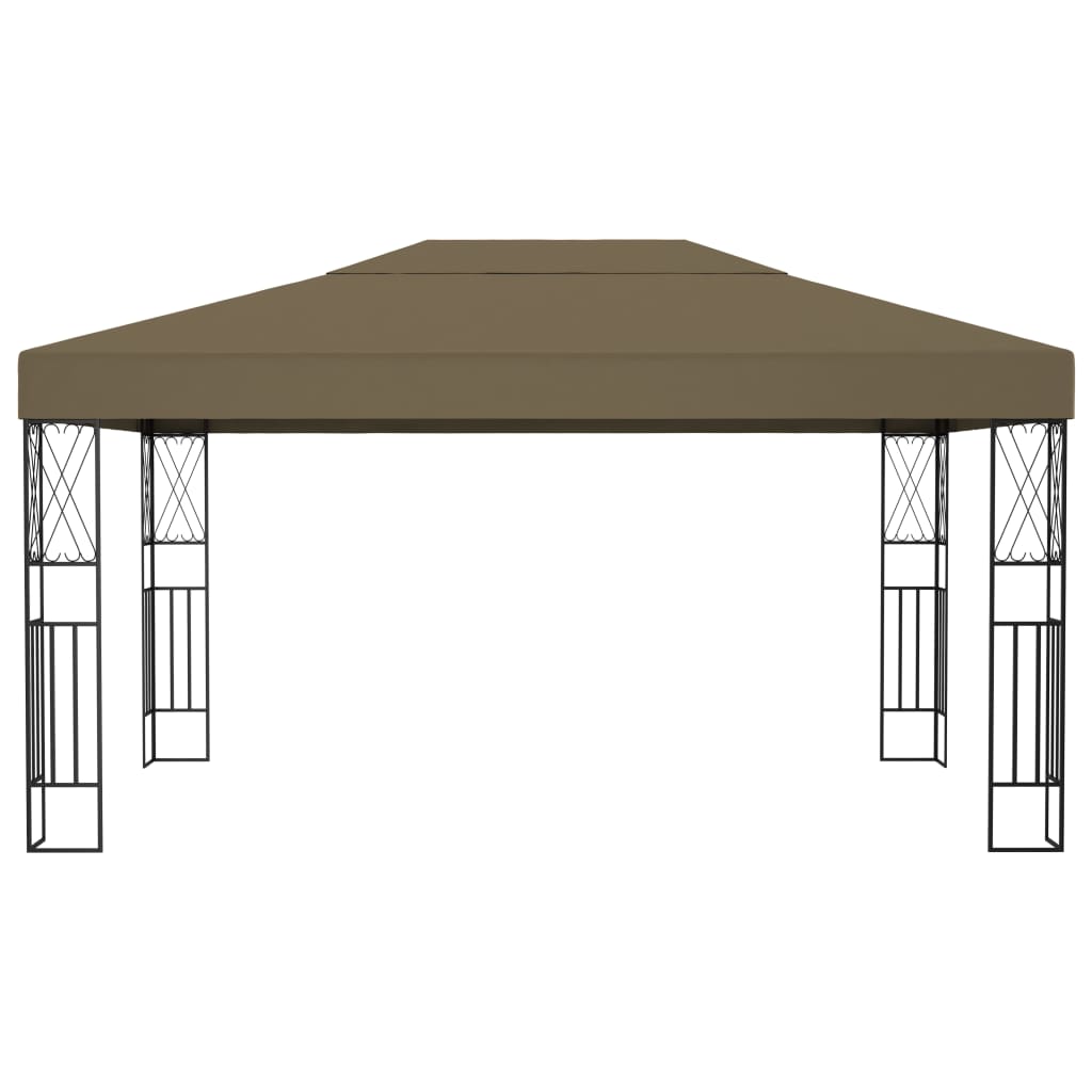 vidaXL Gazebo 3x3 m Cream Fabric - Gazebos from vidaXL